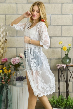 Kristen White Cotton Embroidered Nightie with Spaghetti Straps and French  Lace, Short Hem. – Jacaranda Living