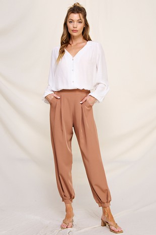 Classic Trouser Office Pant - Sandy - Wholesale Womens Clothing Vendors For  Boutiques