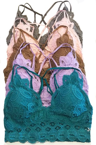 Leto Collection - Plus Crochet Lace Longline Bralette $44 – Thank you