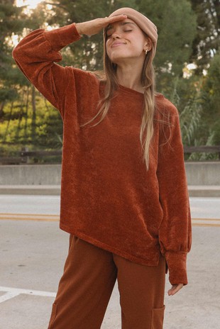 BiBi Color Block Sweater in Jade/Fuchsia/Orange – June Adel