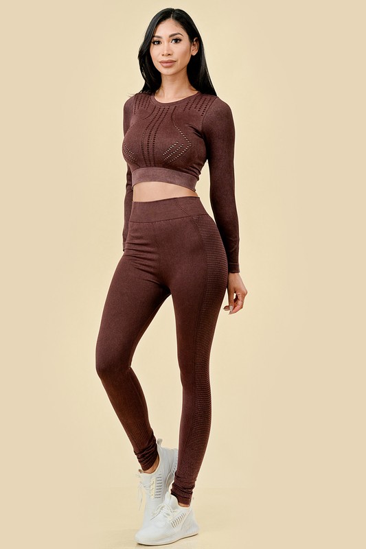 Docele Womens Leggings Pants Brown L XL Waist 30” To 34” New NWT