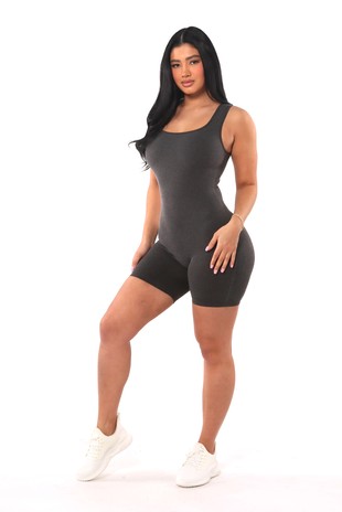 Buy Cemi CeriWomen's Faux Leather Tank Thong Bodysuit Online at
