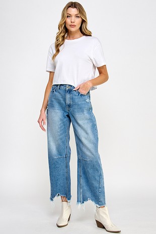 Sage Flare Distressed Jeans (Tummy Control) – Wilder and Soul