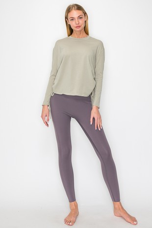 Yelete leg wear. Very High waisted leggings. One size. Grey. - $17 - From  Jill
