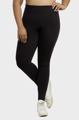 36 Wholesale Et Tu Ladies High Waisted Fleece Leggings Plus SizE-Black - at  