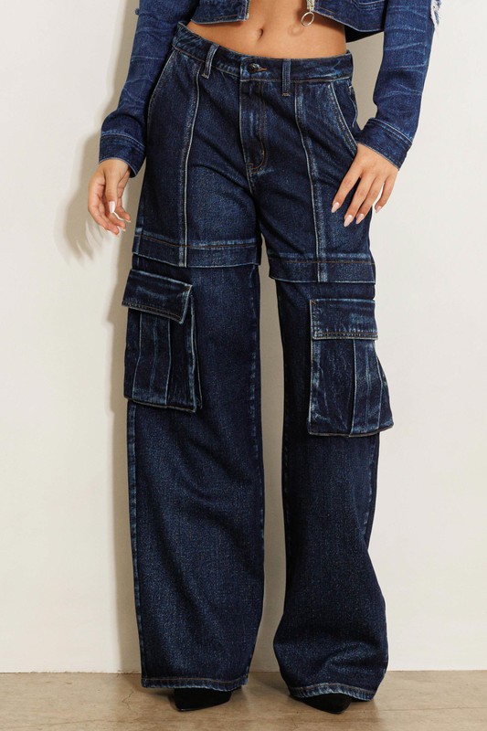 Vibrant M.i.U's Jeans Dropshipping Products - FASHIONGO